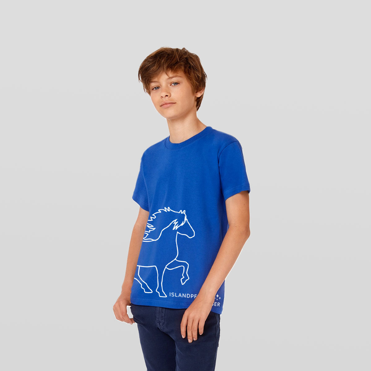 Kinder T-Shirt - Isländer - blau