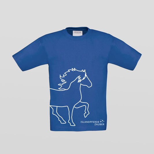 Kinder T-Shirt - Isländer - blau