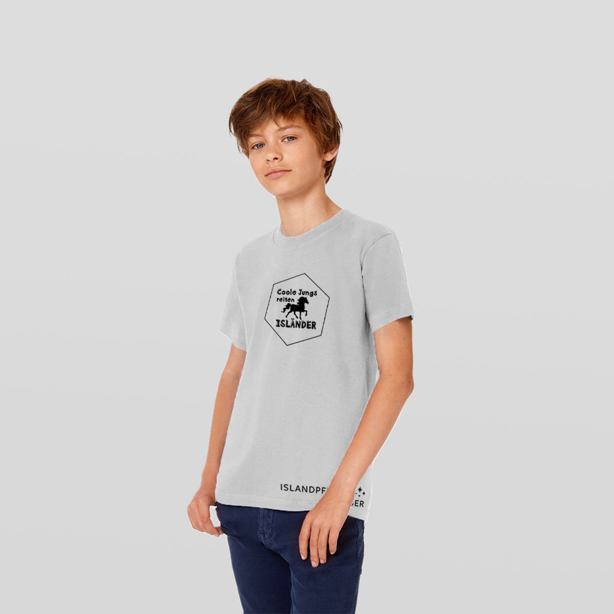 Kinder T-Shirt - Coole Jungs - grau