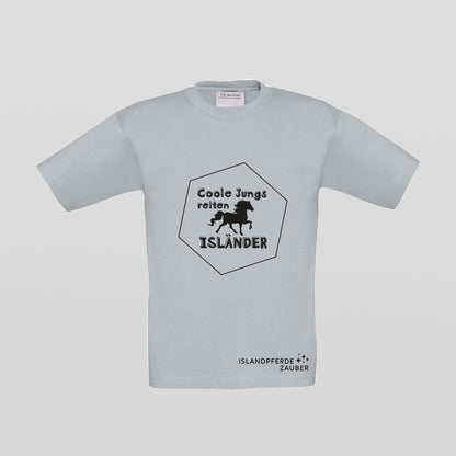 Kinder T-Shirt - Coole Jungs - grau