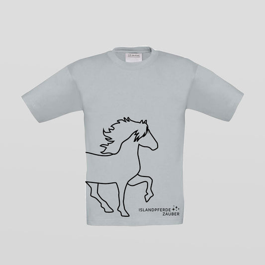 Kinder T-Shirt - Isländer - grau