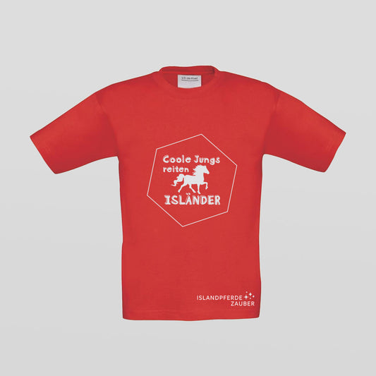 Kinder T-Shirt - Coole Jungs - rot