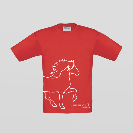 Kinder T-Shirt - Isländer - rot